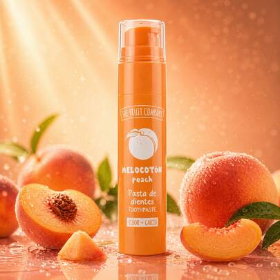 EverlyX Dentifricio The Fruit Company 75 ml - Dentifricio al fluoro e calcio nei gusti mora, pesca, anguria e melone - Pulizia quotidiana con gusto fruttato e dosatore a pompa - Ideale per l'uso quotidiano✅Consegna in 3-5 giorni