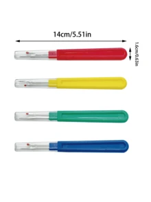4件套大号拆线器，加长人体工学手柄，轻松拆解厚布料，大面积刺绣去除毫不费力，刀片配有红色硅胶球，防止布料损伤，防滑ABS手柄带凹槽，贴合手掌，防汗防绒，操作精准 - 拆線器 - 查看 11