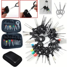 41 Pieces Of Professional Terminal Disassembly Kit For Automobiles | Wire Harness Puller, Maintenance Tool Kit, Carbon Steel, Suitable For Manual Tools For Automobile Maintenance Disassembly, No Battery Required - A - View 1