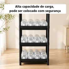 Organizer Shelf With 4 Shelves, Ideal For Kitchen, Bathroom And Bedroom, Large And Small Sizes. - 大的 - 查看 4