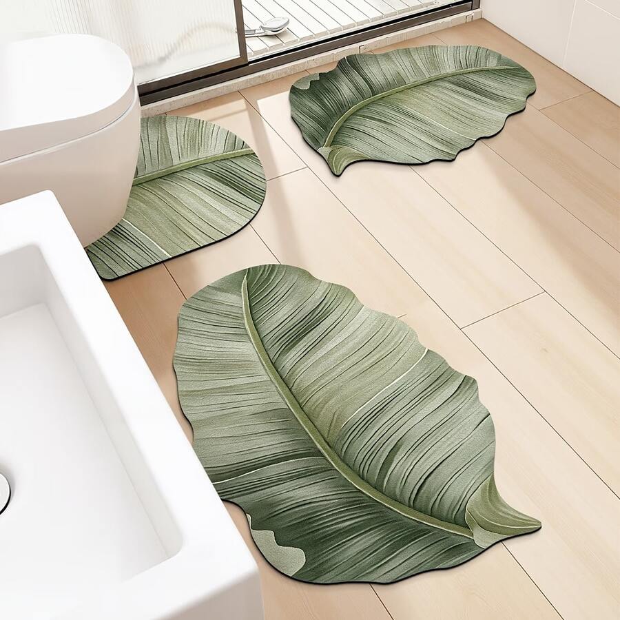1pc/2pcs/3pcs Gold Flower Pattern Decorative Floor Mat, Room Decor, Bathroom Rug, Doormat, Small Rug, Carpet, Home Decor, Area Rug, Outdoor Mat, Bedroom Carpet, Washable Rug - Multicolor 113 - View 1