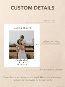 Custom Photo Wine Labels, 4 Sizes Bottle Stickers, Waterproof Photo Text Wine Labels, Multiple Photo Filters, Wedding Birthday Anniversary Gifts, Suitable For Wine Champagne Whiskey Tequila Bottles, Couple Name Date Labels, Celebration Decor - Multicolor - View 3