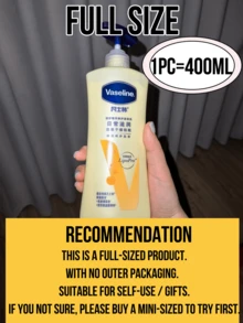Vaseline 凡士林深層修復身體乳液 400ml，長效保濕滋養，舒緩粗糙緊繃肌膚，清爽吸收不黏膩，使肌膚光滑柔軟，適合所有膚質 - 凡士林倍護精華修護身體乳 - 查看 5