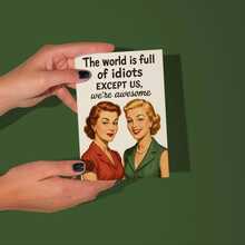 1pc Women's Birthday Card With Interesting "There's Everywhere In The World" Pattern, Suitable For Female Friends - View 3