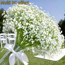 840pcs Artificial Baby's Breath Flowers, 30 Bunches Pink/White Floral, Realistic Texture Simulated Flowers, Suitable For Anniversary, Wedding, Engagement, Hotel, Garden, St. Patrick's Day, Thanksgiving, Valentine's Day, Mother's Day And June Centerpiece Decor - Multicolor - View 14