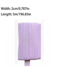 Dây viền vải gấp sẵn 5,5 yard, thích hợp cho may vá, làm dây thun gấp, đồ thủ công và trang trí nhà cửa, đa năng dùng để viền vải và trang trí quần áo, phụ kiện may mặc, chất liệu thủ công, bề mặt mịn, chất lượng tốt, bền chắc, lý tưởng cho các dự án DIY. - Nhiều màu - Xem 17