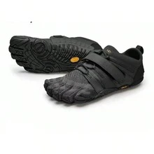 FiveFingers Barefoot Training Shoes - Minimalist Running & Hiking Footwear, Adjustable Strap, Non-Slip Grip For Men & Women - Black - View 5
