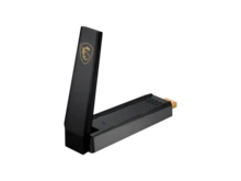 MSI AXE5400 WiFi 6Tri-Band USB Adapter - WLAN Up To 5400 Mbps (6Ghz, 5GHz, 2.4GHz Wireless), USB 3.2 Gen 1 Type-A, MU-MIMO, Adjustable Antenna, Beamforming, WPA3 - Wired Bracket Included - Black and White - View 3