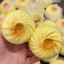包子造型慢回弹捏捏乐，柔软饺子造型，奶香浓郁，回弹缓慢，舒缓压力，生日/节日礼物，日常惊喜礼物，创意桌面装饰，派对小礼物，春夏皆宜 - 彩色 - 查看 3