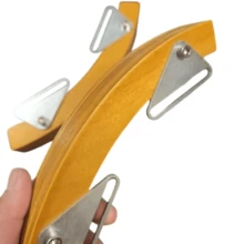 Instrumento de Percussão com Aro de Madeira de Bordo, Bloco de Efeito de Percussão de Aro de Tambor, Acessório de Percussão de Aro de Madeira para Bateria - Gengibre - Visão 7