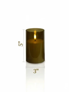 1/2/3pcs Flameless Candles With Remote Control And Timer Function, Suitable For Home Decor, Fireplace, Wedding, Holiday, Party Decoration, Table Centerpiece, Gift - Amber - View 11