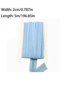 Dây viền vải gấp sẵn 5,5 yard, thích hợp cho may vá, làm dây thun gấp, đồ thủ công và trang trí nhà cửa, đa năng dùng để viền vải và trang trí quần áo, phụ kiện may mặc, chất liệu thủ công, bề mặt mịn, chất lượng tốt, bền chắc, lý tưởng cho các dự án DIY. - Nhiều màu - Xem 16