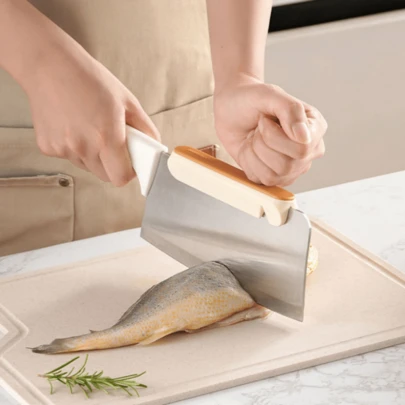 Cubierta protectora para la parte posterior del cuchillo de cocina, protector de mano, protector de mano universal grueso para cortar verduras, salva manos anti-arañazos, cubierta protectora para martillo de huesos y cuchillo, cubierta protectora para la parte posterior del cuchillo de cocina, fácil instalación, material duradero, protector de mano, protector de mano universal para cortar verduras, cubierta protectora para verduras de corte de huesos, herramienta práctica para el hogar