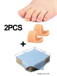 4 Peças Almofadas de Gel para Dedo em Martelo, Adequadas para Dedos Curvados, Enrolados e em Garra, Fornece Excelente Amortecimento e Proteção, Essencial para Uso Diário em Casa, Passeios e Férias na Praia - multicolorido - Visão 9