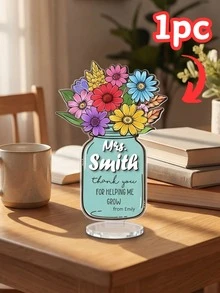1/3/5 chiếc, Bình hoa acrylic khắc tên giáo viên, Quà tặng cảm ơn giáo viên theo yêu cầu, Vật trang trí bàn học, Quà lưu niệm. Quà tặng giáo viên mùa tựu trường, Quà tặng học sinh, Quà tặng Valentine, Quà tặng cho nữ, Quà tặng cho nam, Quà tặng cho mẹ, Quà tặng cho bạn bè, Trang trí nhà cửa, Quà tặng cá nhân hóa, Quà tặng theo yêu cầu. - Nhiều màu - Xem 16