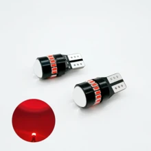 2 piezas Bombillas blancas T10, 24 perlas LED - Instalación fácil - Ajuste universal para motocicleta, coche, autobús, camión, decoración de habitaciones, baterías no incluidas - T10 - Ver 11