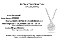 Swarovski Collar SWAROVSK exquisito y versátil I 5693206 - Plata 5693206 - Ver 5
