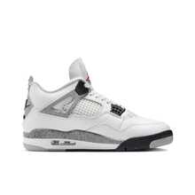 Nike Zapatillas de baloncesto retro Jordan Air Jordan 4 Rare Air Laser Comfort de caña media para hombre, color negro/gris - Fresno blanco - Ver 2