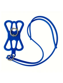 2 piezas Anillo universal anti-caída para soporte de teléfono, se ajusta a smartphones de 4.7" a 6.3", con cordón y funda de silicona hueca para teléfono - Multicolor - Ver 6
