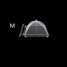 1Pc Large Mesh Food Cover Tent, Foldable Lace Pop-Up Umbrella Fly Proof Dish Protector, Dust Resistant Net Screen For Indoor Dining Table Outdoor Camping Picnic, Reusable Kitchen Vegetable Food Shield Household Accessory Supplies - Multicolor - View 12