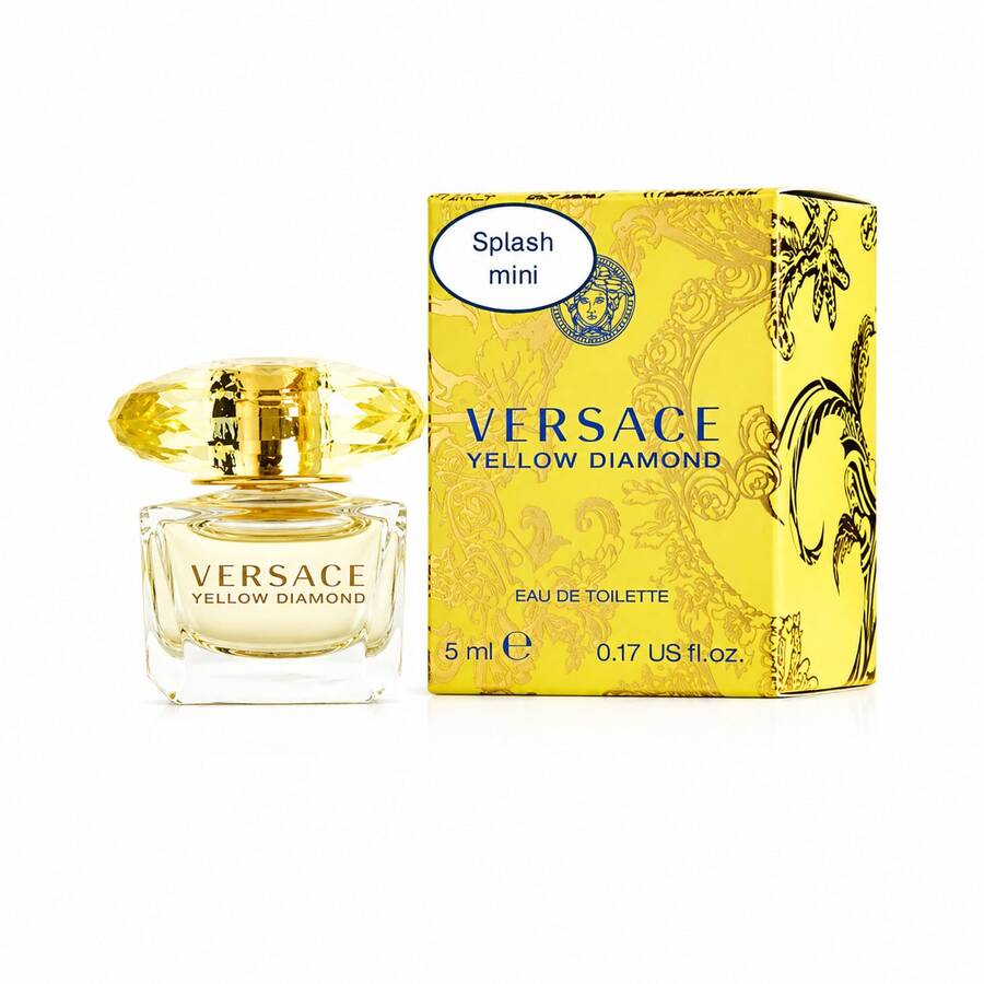 Versace Yellow Diamond Mini Eau De Toilette – Floral Citrus Scent, 0.17 Oz, For Women - Floral - View 1
