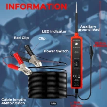 6-24V DC Car Power Circuit Probe Digital Automotive Electrical Tester, Multi-Function Automotive Electrical System Diagnostic And Repair Tool - A - View 2