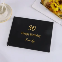 Buku Pesan Horizontal Kustom, Dipersonalisasi, Cocok untuk Pesta Ulang Tahun ke-16, 18, 30, 40, 50, 60, 70, dan 80, Cocok untuk Pria dan Wanita, Album Foto, Buku Tamu, Hadiah Ulang Tahun, Hadiah yang Berkesan - MultiWarna - View 11