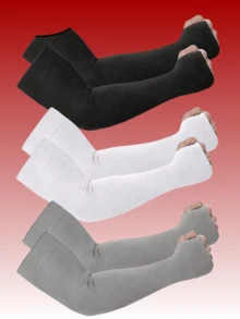 3 Pairs Unisex Gloves, Men's Compression Gloves, Unisex Sun Protection Gloves, Unisex Arm Sleeves, Suitable For School, Mother's Day, Youth, Couples, Outdoor Activities - Multicolor - View 14