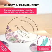 20 Sheets Clear Printing Adhesive Paper, A4 Printing Sticker Paper, Printable Vinyl Waterproof Adhesive, Quick Drying, Self-Adhesive, For Inkjet Printer Or Laser - A4 Transparent - View 2