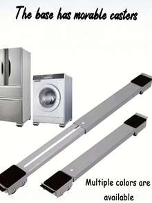 Stainles Steel Shockproof Washing Machine Stands,Stainless Steel Washing Machine Stand,Adjustable Mobile Stand,Suitable For Household Appliances Such As Refrigerators, Washing Machines, And Dryers. The Washing Machine Base Features Movable - Multicolor - View 2