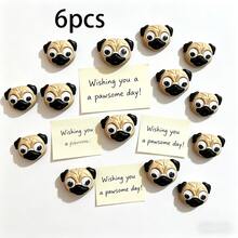 12個/6個/3個 巴哥犬冰箱磁鐵 - 小型冰箱磁鐵適用於廚房和辦公室、櫥櫃和洗碗機裝飾，母親節居家禮品組 - 多色 - 查看 7