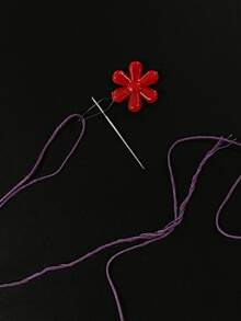 Red Plum Blossom Threader, Can Easily Pass Through Regular Hand Sewing Needle Eye, Convenient And Effortless Threading, Suitable For Hand Sewing, Daily Home Sewing, Practical Sewing Accessory - Plum Blossom Threader - View 9