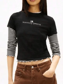 Tommy Hilfiger Essential Logo Women´S T-Shirts Black - Black - View 5