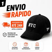 NYC Youth Cap For 4 To 12 Years Old, Curved Brim, Unisex, Boys And Girls - Baby Blue With White - View 3
