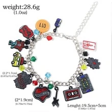 Pulsera de aleación de la serie , diseño de combinación de múltiples colgantes, combinación de bombilla y letra, regalo navideño, pulsera de pareja, regalo de Navidad - Multicolor - Ver 2