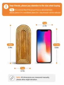 1pc Rustic Style Wooden Wall Hanging Vase, Arched Wooden Design, Modern Floating Wooden Decor Rack, Rainbow Display Wall Art Rack, Suitable For Living Room, Bedroom Or Bathroom Decor, White Finish, Decorative Wall Hanging Rack | Modern Rack | Wooden Structure, Decor Rack. - 1PC - View 7