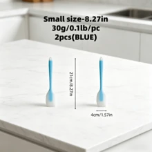 2/4pcs Mini Semi-Transparent Silicone Spatula, Heat-Resistant Scraper Suitable For Jam, Cake, Butter, Cream, Baking, Kitchen Tool, Household Essential - View 13
