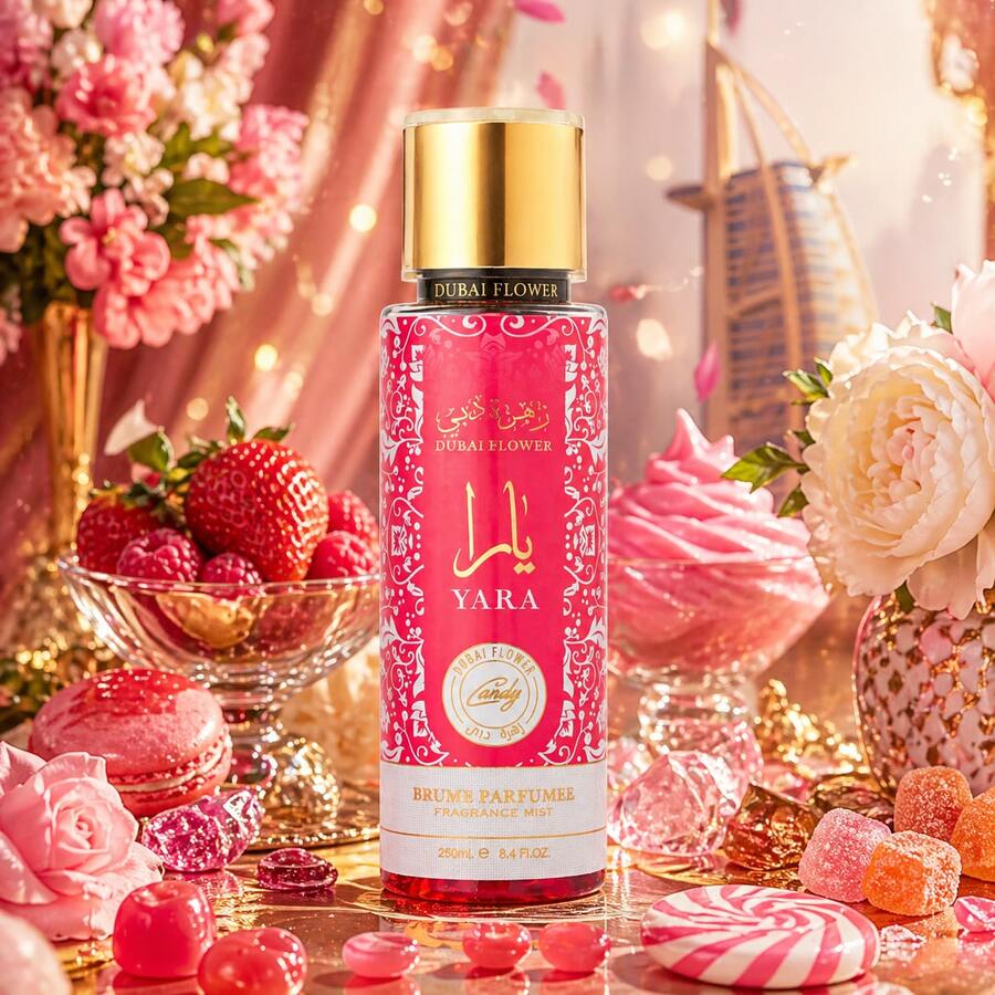 Lattafa YARA CANDY PERFUME MIST - 250ML FRAGRANCE MIST - Sweet - View 1