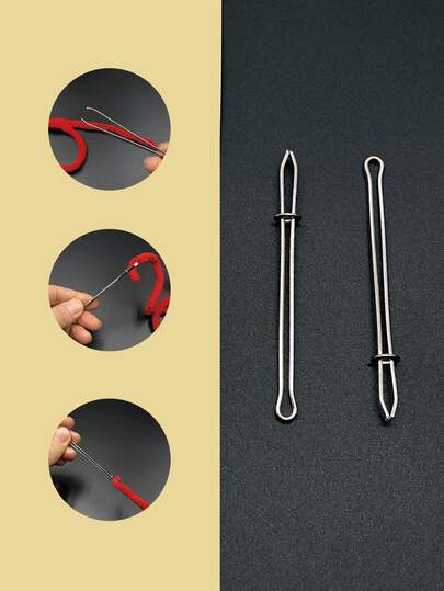 1/3/6 件套多功能 DIY 裤腰松紧带穿线器工具套装，包含服装夹、十字绣带穿线器和松紧带夹，适合初学者使用的缝纫用品，适用于家庭服装修补、旧物改造、手工制作，是送给缝纫爱好者的绝佳母亲节礼物。