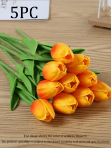 3 Peças Flores de Tulipa Artificiais, Branco/Rosa/Amarelo/Vermelho, Adequadas para Decoração Doméstica, Decoração de Sala de Estar/Quarto, Plantas Artificiais, Decoração de Primavera, Casamento, Quarto, Mesa, Decoração de Jardim, Acessórios de Quarto, Decoração de Primavera, Presente de Verão, Presente para Ele, Presente para Ela - Multicolorido - Visão 21