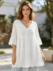 Women Tops - White - View 1
