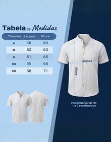 Men's Short Sleeve Shirt With Priest Collar Premium Quality Light And Fresh Fabric Easy To Iron - 香檳色 - 查看 2