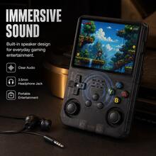 KEELEAD 升級版 R36S 復古掌上遊戲機，配備 3.5 吋經典 IPS 娛樂螢幕、64GB 儲存空間、USB 充電、便攜式遊戲裝置、高品質顯示螢幕、便攜式口袋視訊播放器 - 查看 5