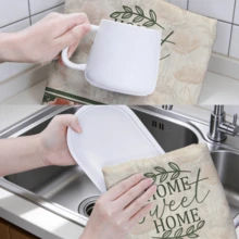 MEMNUN 2入組復古花卉罌粟花插圖 Home Sweet Home 文字圖案廚房毛巾 40*60cm/45*70cm 柔軟超細纖維材質 洗碗布 刷洗墊 手巾 廚房與浴室日常家居裝飾 適合廚房與餐廳裝飾 全季節適用 - 彩色 - 查看 11