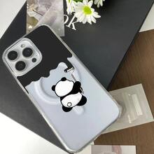 高透明アクリル製ソフトフォンケース、傷に強く、黄ばみ防止、レンズを完全に保護、Apple モデルと互換性あり、エッジを完全にカバーして指紋防止、シンプルで多用途なデザイン。 塗り立てパンダケース  11  17e 手机壳  17e 手机壳 家族、恋人、友人、そして子供たちへのプレゼントに最適です。  S25/16e/ 13 pro/S24 Ultra/12/S23 FE/S22 Ultra/S22 Plus/14 Pro/16 Pro/17 Pro Max/12 Pro/11 Pro Max/16 Pro Max/S23 Ultra/14 Pro Max/15 Pro Max/S23/17/S25 Edge/17e/16/Apple  Air/S24 FE/14 Plus/13 Pro Max/11 Pro/16 Plus/15/S22/17 Pro/13/S24/15 Pro/15 Plus/S25 Ultra/14/12 Pro Max - クリア - チェックする 3