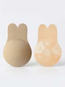 Invisible Adhesive Bra Kit, Breast Lifting Tape, Silicone Nipple Protector, Strapless Up Effect, Bunny Breast Cover, Party Dresses, Dates, Weddings, Travel, Holidays, Festivals, Brides, Summer, Strapless Lingerie, Backless Invisible Bra, Women's Lingerie Accessory Kit - 杏色 - 查看 14