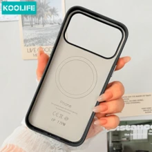 Koolife 磁吸式 1 個裝黑色 PU 皮手機殼，PC+TPU 材質，支援 MagSafe，防摔防指紋，適用於 Apple 17/17 Pro/17 Pro Max/16/15/14/13 - 黑色 - 查看 5