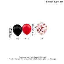 Decoraciones de cumpleaños en negro y rojo para mujeres y niñas, globos en tonos negro y rojo con pancarta de Feliz Cumpleaños, bolas de panal, espirales colgantes en forma de estrella, cortina de papel de aluminio, confeti de papel de aluminio y globo - Funda para cortina de lluvia roja y negra - Ver 11
