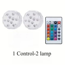 Luz LED RGB a prueba de agua que cambia de color, adecuada para piscina, acuario, estanque, fuente y decoración de bodas - Fácil instalación, carcasa de plástico resistente, iluminación subacuática - multicolor - Ver 11