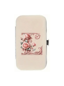 7 Stück/Set Rosa Rosen Schloss Buchstaben Muster Reise Nagel Set, Schloss Kunst Design Buchstaben A-Y, Großer Kapazität Nagelpflege Box Aufbewahrungsbox, mit Edelstahl Werkzeugen, Ultra scharfer spritzwassergeschützter Nagelknipser Set, klassisches Design Schneidebox, verwendet für mobile Schönheitsartikel, Reisen, Ausflüge, Internat und Familien Grundbedarf, Lehrertags Geschenke, Muttertags Geschenke - Verschiedenfarbig - Übersicht 12